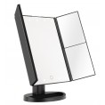 Lusterko do makijażu Humanas HS-ML04 z podświetleniem LED - czarny