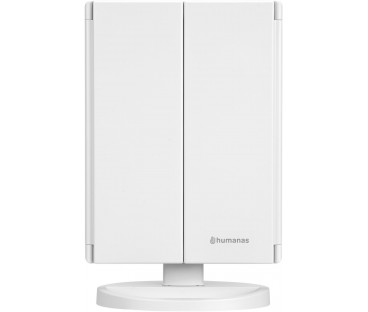 Lusterko do makijażu Humanas HS-ML04 z podświetleniem LED - biały