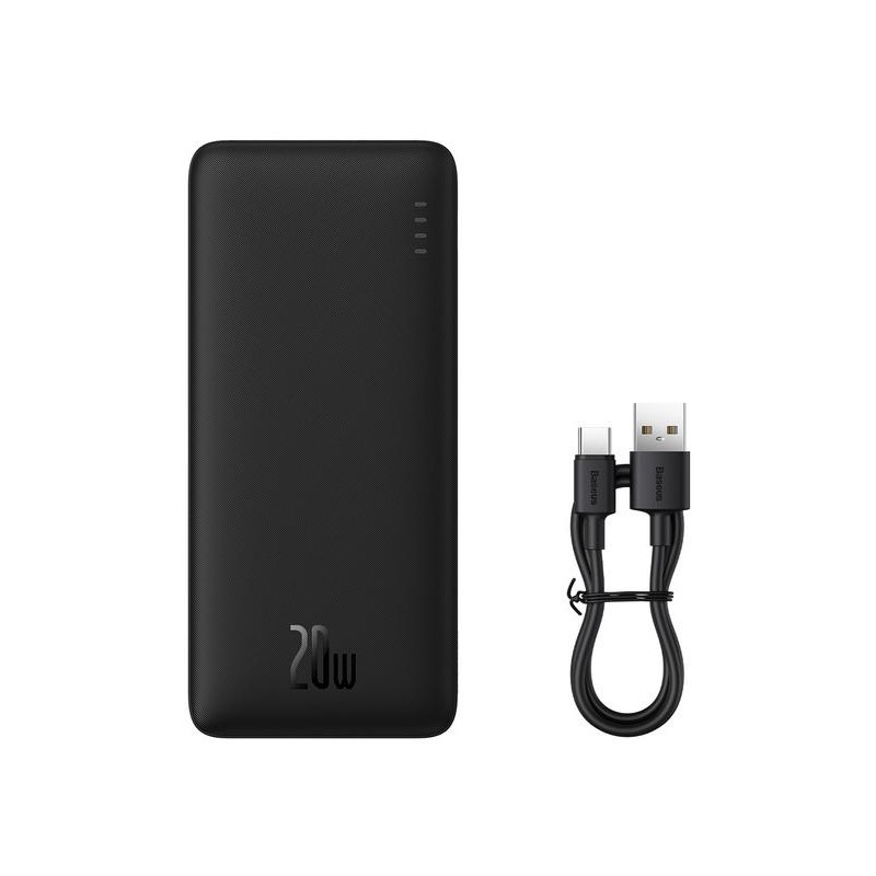 Powerbank Baseus Airpow PPQD090001 10000mAh 20W PD QC 20W USB-A USB-C + kabel