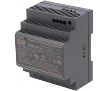Przewodowy zasilacz 24v dc 100w na szynę din czarny ZS-24/100 Tech Sterowniki