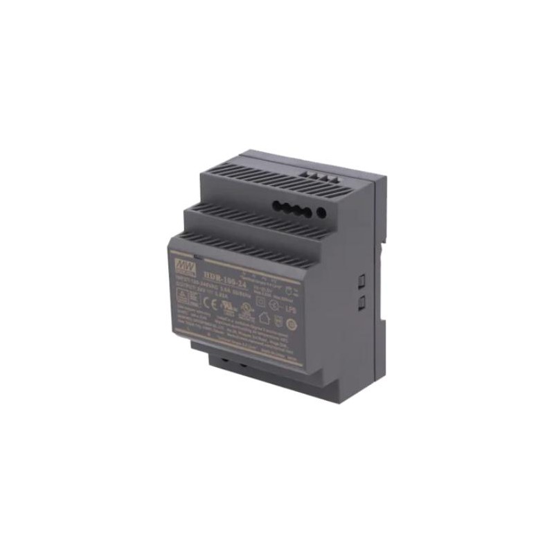 Przewodowy zasilacz 24v dc 100w na szynę din czarny ZS-24/100 Tech Sterowniki