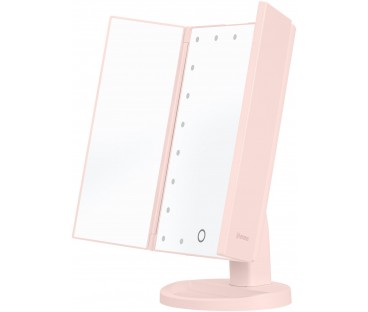 Lusterko do makijażu Humanas HS-ML04 z podświetleniem LED - różowy