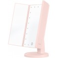 Lusterko do makijażu Humanas HS-ML04 z podświetleniem LED - różowy