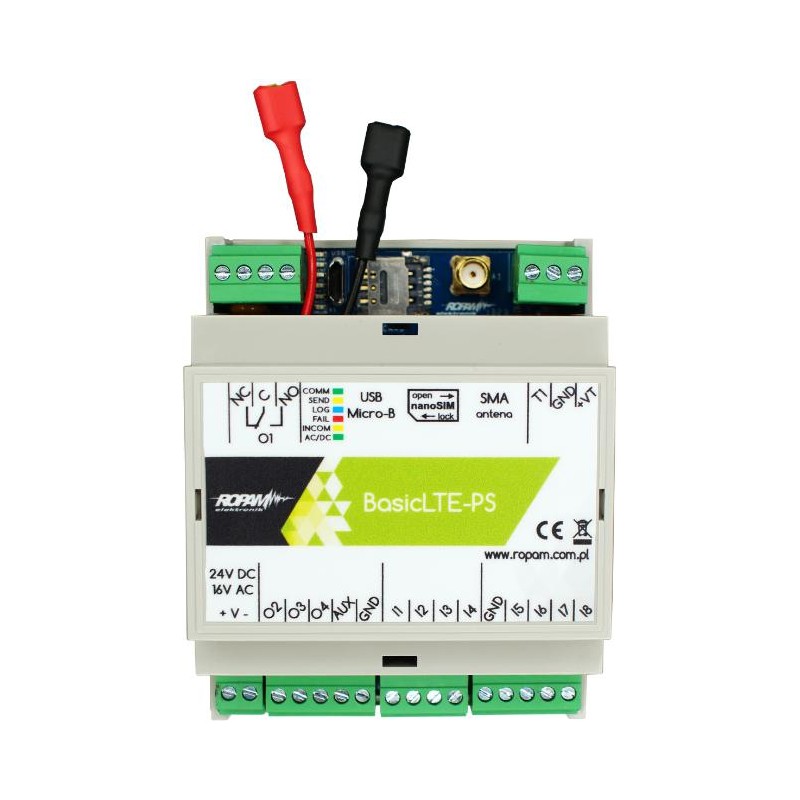 ROPAM Basic4G-PS-D4M  moduł powiadomienia i sterowania LTE (2G/4G)