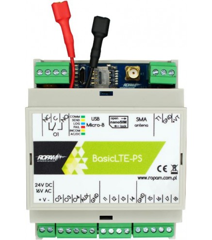 ROPAM Basic4G-PS-D4M  moduł powiadomienia i sterowania LTE (2G/4G)