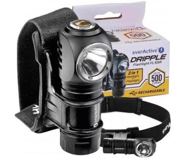 Latarka ręczna / czołowa Luminus SST20 10W LED everActive FL-55R 500 lumenów IP66