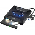 Unitek Nagrywarka zewnętrzna DVD/CD, Hub USB 5Gbps, czytnik kart SD T1037A01 Unitek Nagrywarka zewnętrzna DVD/CD, Hub USB 5Gbps, czytnik kart SD T1037A01