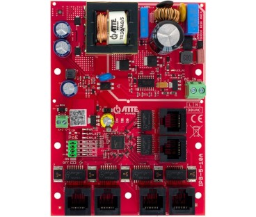 Switch PoE 6 portowy ze zintegrowanym zasilaczem ATTE IPB-5-10A-OF