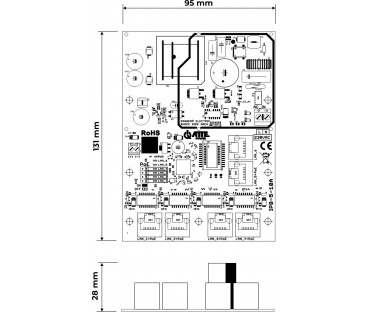Switch PoE 6 portowy ze zintegrowanym zasilaczem ATTE IPB-5-10A-OF