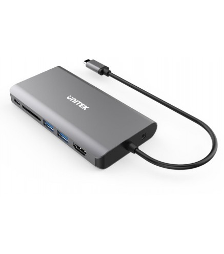 Hub USB-C Unitek D1019B 3.1 8w1 z Power Delivery 100W