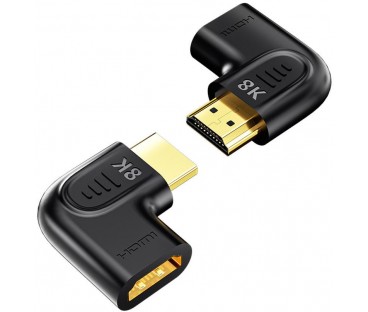 Unitek Adapter kątowy płaski 8K HDMI 90 i 270 stopni