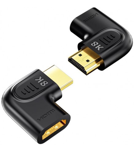 Unitek Adapter kątowy płaski 8K HDMI 90 i 270 stopni