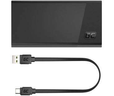 POWERBANK Green Cell PowerPlay20S 20000mAh PD 22,5W QC 3.0 3x USB-C CZARNY