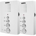 DOMOFON ''EURA'' ADP-51A3 ''DIFESA'' - 1-rodzinny, 2 unifony, interkom, biały