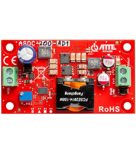Przetwornica obniżająca napięcie z regulacją 5...24V 200W ATTE ASDC-200-AD1-OF