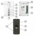 DOMOFON ''EURA'' ADP-51A3 ''DIFESA'' - 1-rodzinny, 2 unifony, interkom, biały