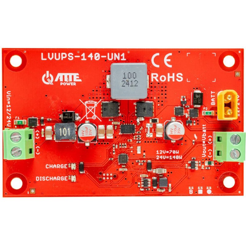 Uniwersalny moduł buforowy do instalacji samochodowej 12V/24V ATTE LVUPS-140-UN1-OF