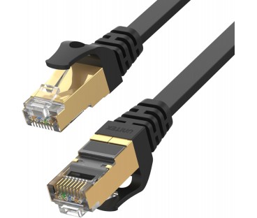Kabel Ethernet Unitek patchcord cat.7 SSTP (8P8C), RJ-45 LAN, przewód sieciowy 1m, płaski