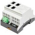 Switch PoE 4 portowy z wbudowanym zasilaczem na szynę TH35 ATTE SWPS-4-11-DIN4