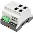 Switch PoE 4 portowy z wbudowanym zasilaczem na szynę TH35 ATTE SWPS-4-11-DIN4
