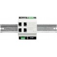 Switch PoE 4 portowy z wbudowanym zasilaczem na szynę TH35 ATTE SWPS-4-11-DIN4
