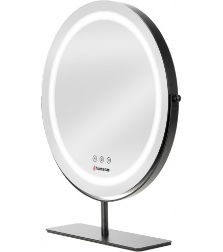 Lustro do makijażu Humanas HS-HM Scarlet z oświetleniem LED - czarny