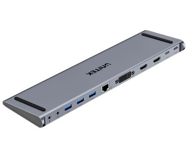 Stacja dokująca Unitek USB-C z DisplayLink 4K | 4K@30Hz | 5Gbps | PD 100W
