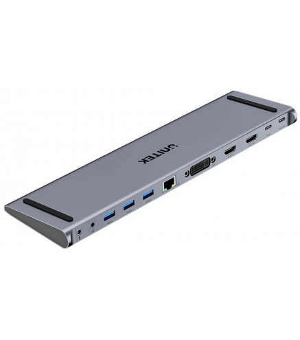Stacja dokująca Unitek USB-C z DisplayLink 4K | 4K@30Hz | 5Gbps | PD 100W