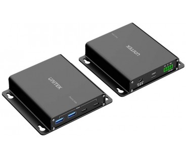 Unitek Przedłużacz USB 5 Gb/s 100 m przez Ethernet z hubem