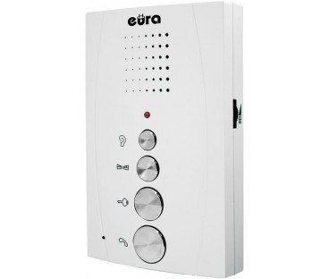DOMOFON ''EURA'' ADP-51A3 ''DIFESA'' - 1-rodzinny, 2 unifony, interkom, biały
