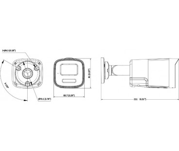 Kamera IP Hikvision DS-2CD1T67G3-LIUF/SL(2.8mm)