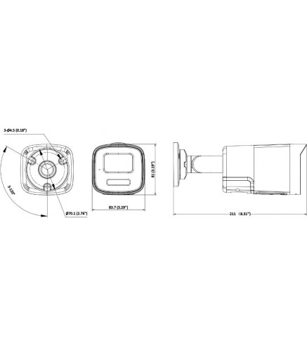 Kamera IP Hikvision DS-2CD1T67G3-LIUF/SL(2.8mm)