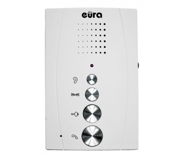 DOMOFON ''EURA'' ADP-51A3 ''DIFESA'' - 1-rodzinny, 2 unifony, interkom, biały