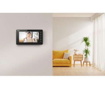 Wideodomofon EURA VDP-76A3 czarny monitor