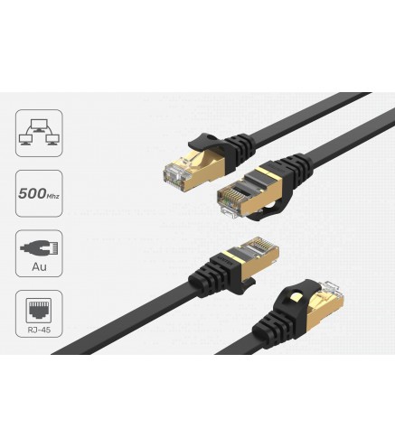Unitek Kabel sieciowy płaski Ethernet Cat.7 10m
