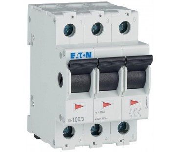 EATON ROZŁĄCZNIK IZOLACYJNY MODUŁOWY 100A 3Z 3P 3M 415V AC IS-100/3