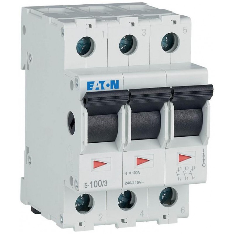 EATON ROZŁĄCZNIK IZOLACYJNY MODUŁOWY 100A 3Z 3P 3M 415V AC IS-100/3