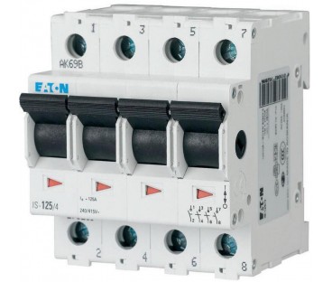EATON ROZŁĄCZNIK IZOLACYJNY MODUŁOWY 100A 4Z 4P 4M 415V AC IS-100/4
