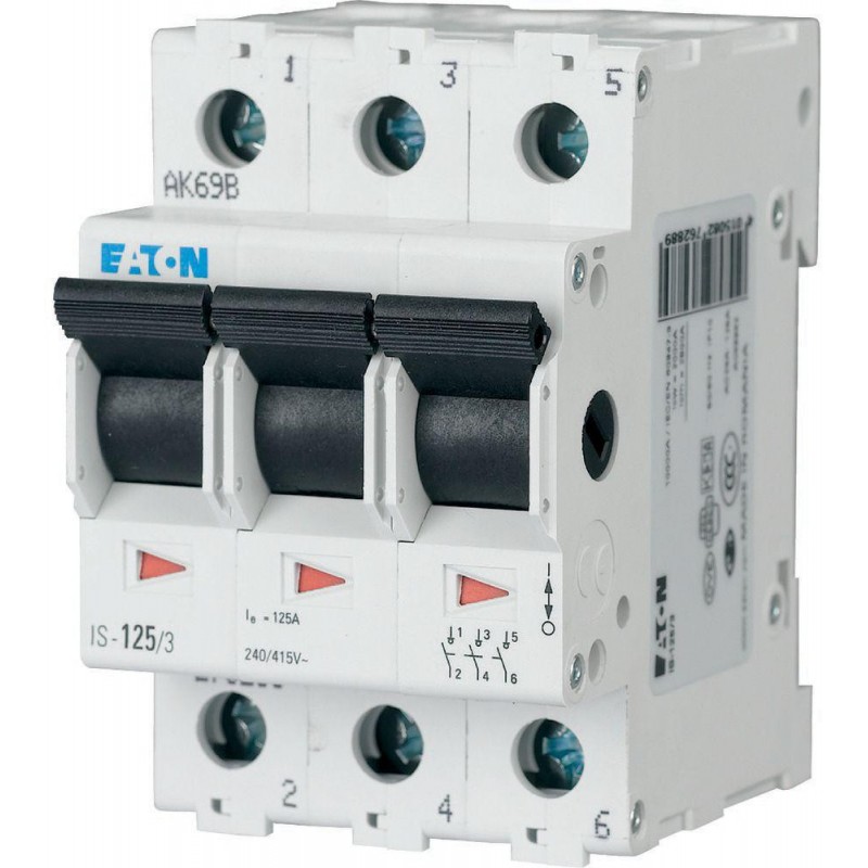 EATON ROZŁĄCZNIK IZOLACYJNY MODUŁOWY 40A 3Z 3P 3M 415V AC IS- 40/3