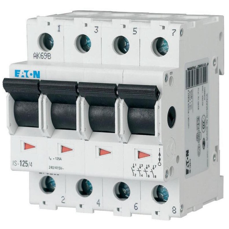 EATON ROZŁĄCZNIK IZOLACYJNY MODUŁOWY 63A 4Z 4P 4M 415V AC IS- 63/4