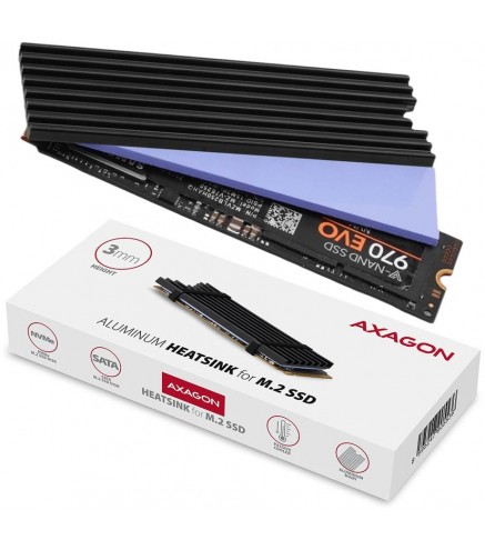 Radiator do dysków Axagon CLR-M2L3 M.2 SSD 3mm