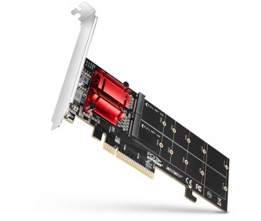 Adapter Axagon PCEM2-ND PCIe 2x NVME M.2