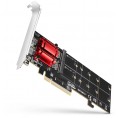Adapter Axagon PCEM2-ND PCIe 2x NVME M.2