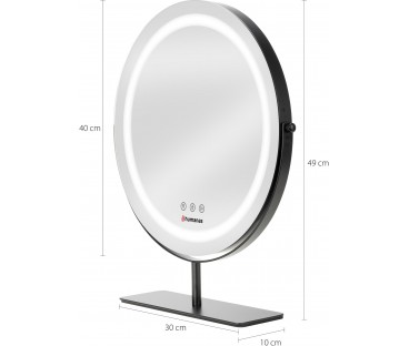 Lustro do makijażu Humanas HS-HM Scarlet z oświetleniem LED - czarny