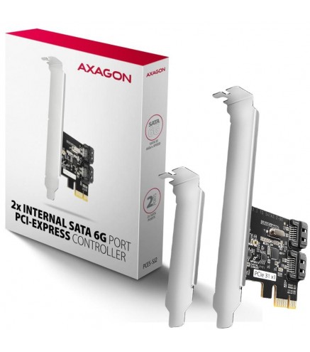 Kontroler Axagon PCES-SJ2 PCIe 2x wewnętrzny port SATA