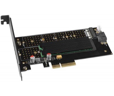 Adapter Axagon PCEM2-DC PCI-E x4 na M.2 NVMe z chłodzeniem