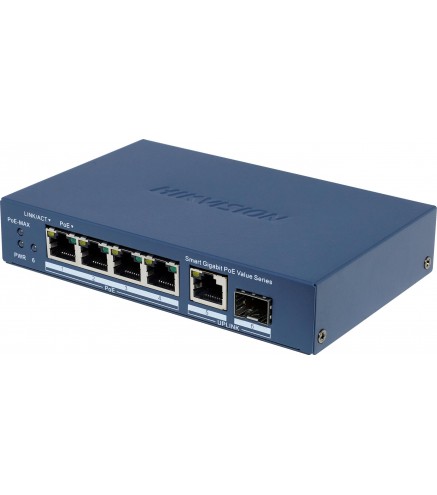 Switch Hikvision DS-3E1506P-EI/M-4P1T1F(O-STD)