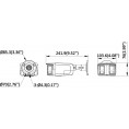 Kamera IP Hikvision DS-2CD2T43G2P-LISU/SL(180°)(O-STD)
