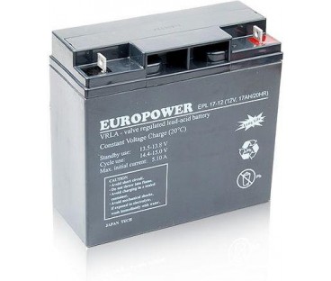 Akumulator AGM EUROPOWER serii EPL 12V 17Ah (Żywotność 15 lat)