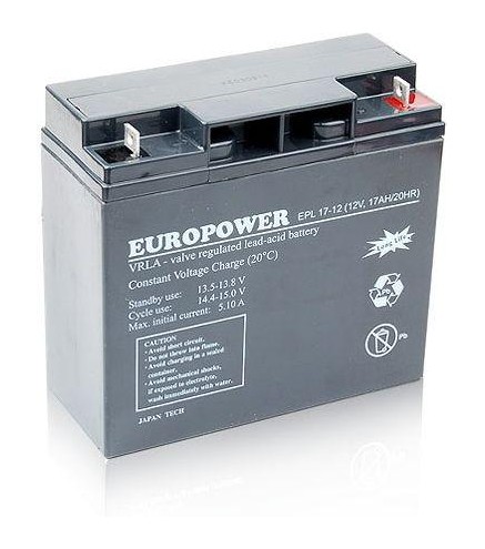 Akumulator AGM EUROPOWER serii EPL 12V 17Ah (Żywotność 15 lat)